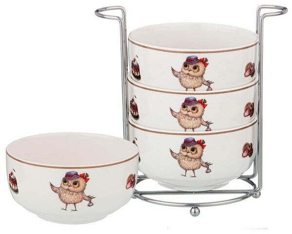 Набор салатников "СОВУШКИ" 4шт 359-705 Lefard