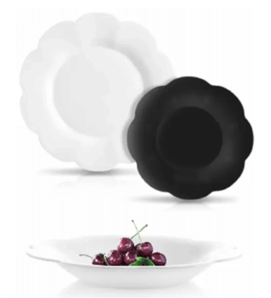 Столовый сервиз FLORE OPAL&BLACK 18пр V0400 Luminarc