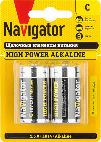 Элемент питания С NBT-NE-LR14-BP2 (цена за уп.2 шт.) ALKALINE Navigator 94754