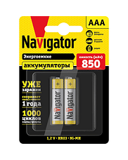 Аккумулятор ААА NHR- 850-HR03-RTU-BP2 (цена за уп.2 шт.) Navigator 94784