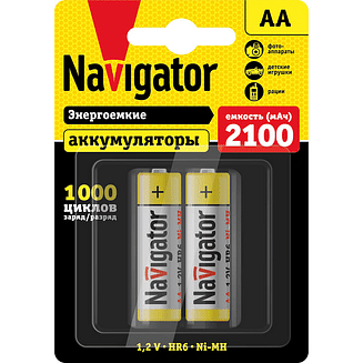 Аккумулятор АА NHR-2100-HR6-BP2 (цена за уп.2 шт.) Navigator 94463
