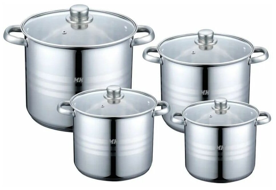 Кастрюли MH-15135 2,9/4,1/5,5/8,8л Munchenhaus