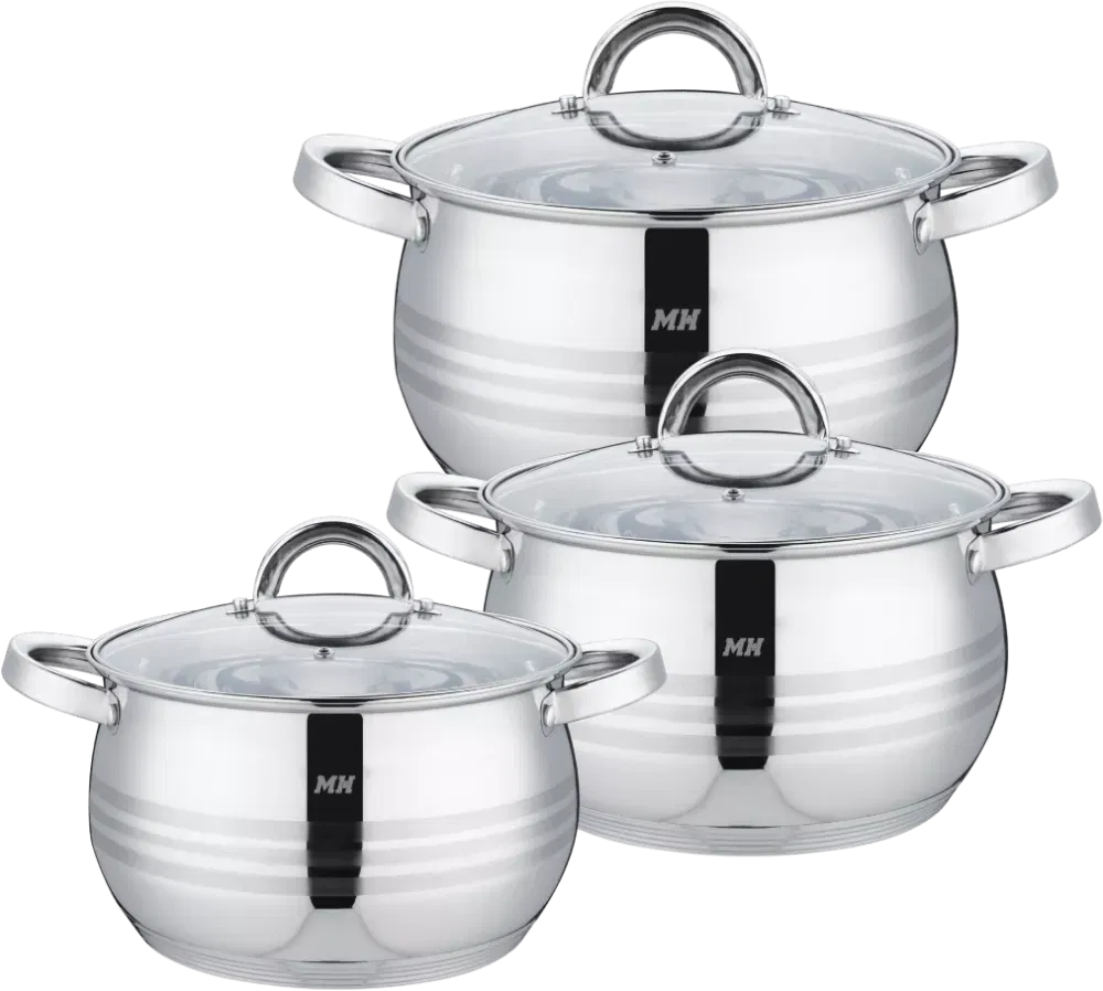 Кастрюли MH-15870 3,9/5,2/6,8л Munchenhaus