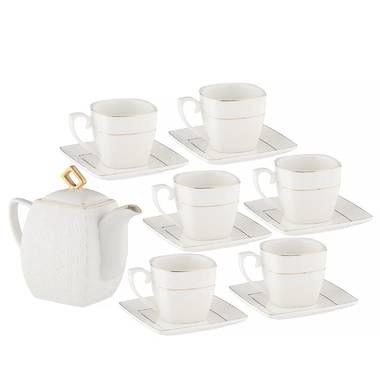 Сервиз BK-6841 чайный 13пр + чайник заварочный BEKKER