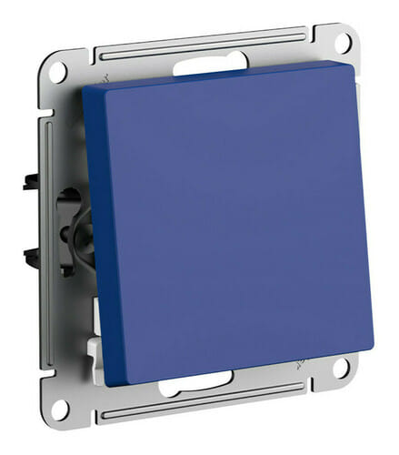 Выключатель AtlasDesign 1-клавишный, 10А, механизм Аквамарин Schneider Electric ATN001111