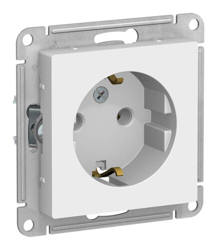 Розетка AtlasDesign с заземлением, 16А, механизм Лотос Schneider Electric ATN001343