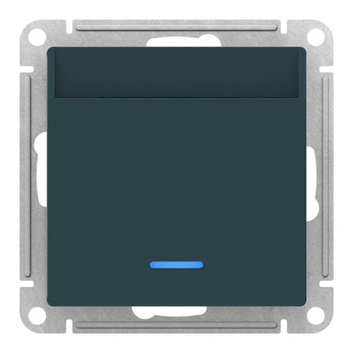 Выключатель AtlasDesign карточный без задержки времени, 10А, механизм Изумруд Schneider Electric ATN000867