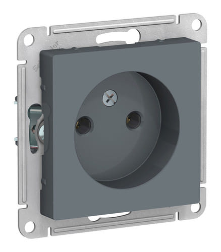 Розетка AtlasDesign без заземления, без шторок, 16А, механизм Грифель Schneider Electric ATN000741