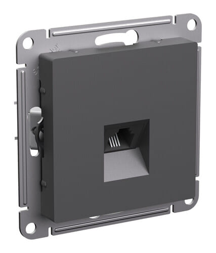 Розетка AtlasDesign телефонная RJ11, механизм Базальт Schneider Electric ATN001481