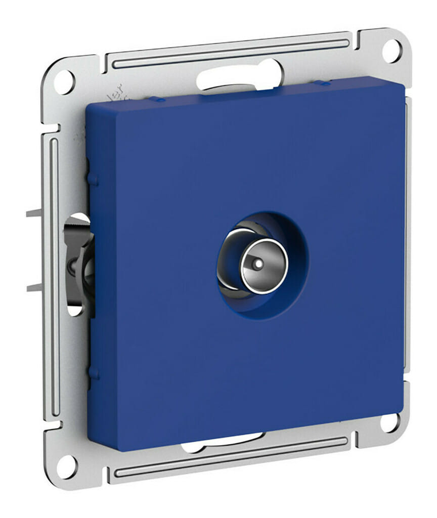 Розетка AtlasDesign TV антенна коннектор, механизм Аквамарин Schneider Electric ATN001193