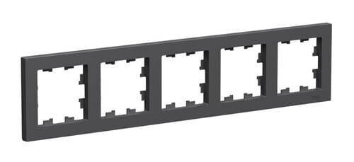 Рамка AtlasDesign 5-постовая Базальт Schneider Electric ATN001405