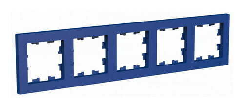 Рамка AtlasDesign 5-постовая Аквамарин Schneider Electric ATN001105