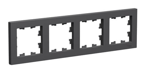 Рамка AtlasDesign 4-постовая Базальт Schneider Electric ATN001404