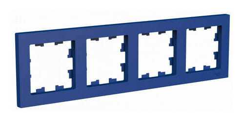 Рамка AtlasDesign 4-постовая Аквамарин Schneider Electric ATN001104