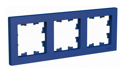 Рамка AtlasDesign 3-постовая Аквамарин Schneider Electric ATN001103