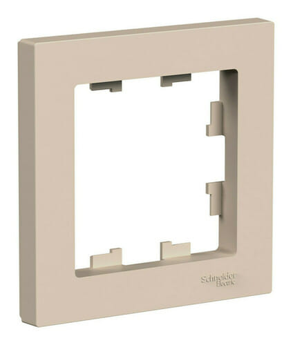 Рамка AtlasDesign 1-постовая Песочный Schneider Electric ATN001201