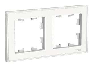 Рамка AtlasDesign 2-постовая Белый Schneider Electric ATN200102