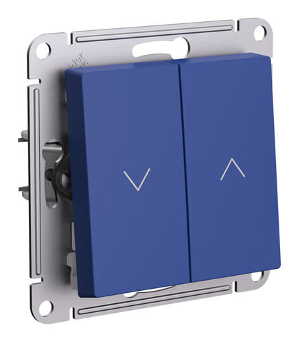 Выключатель для жалюзи 2-клавишный AtlasDesign Аквамарин Schneider Electric ATN001119