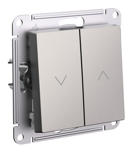 Выключатель для жалюзи 2-клавишный AtlasDesign Шампань Schneider Electric ATN000519
