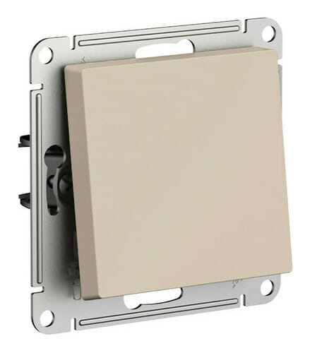 Переключатель AtlasDesign перекрестный, 10А, механизм Песочный Schneider Electric ATN001271