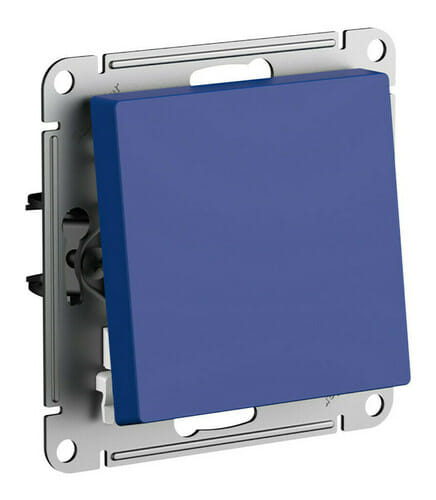 Переключатель AtlasDesign 1-клавишный, 10А, механизм Аквамарин Schneider Electric ATN001161