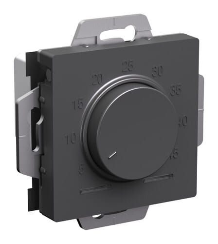 Термостат AtlasDesign электронный для теплого пола, с датчиком, 10A, Базальт Schneider Electric ATN001435