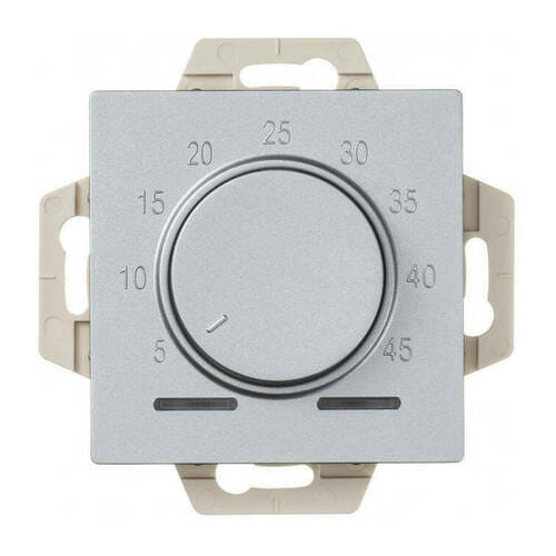 Термостат AtlasDesign электронный для теплого пола, с датчиком, 10A, Алюминий Schneider Electric ATN000335