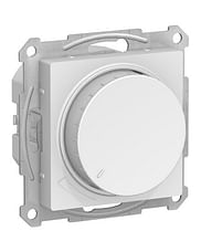 Светорегулятор AtlasDesign диммер поворотно-нажимной, LED, RC, 400 Вт, механизм Лотос Schneider Electric ATN001323