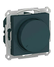 Светорегулятор AtlasDesign диммер поворотно-нажимной, LED, RC, 400 Вт, механизм Изумруд Schneider Electric ATN000823