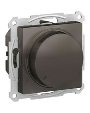 Светорегулятор AtlasDesign диммер поворотно-нажимной, LED, RC, 400 Вт, механизм Мокко Schneider Electric ATN000623