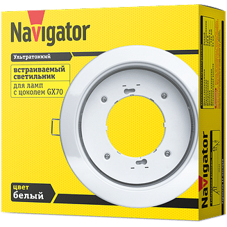 Светильник NGX-R1-001-GX70 (белый, золото, хром) 61388 Navigator