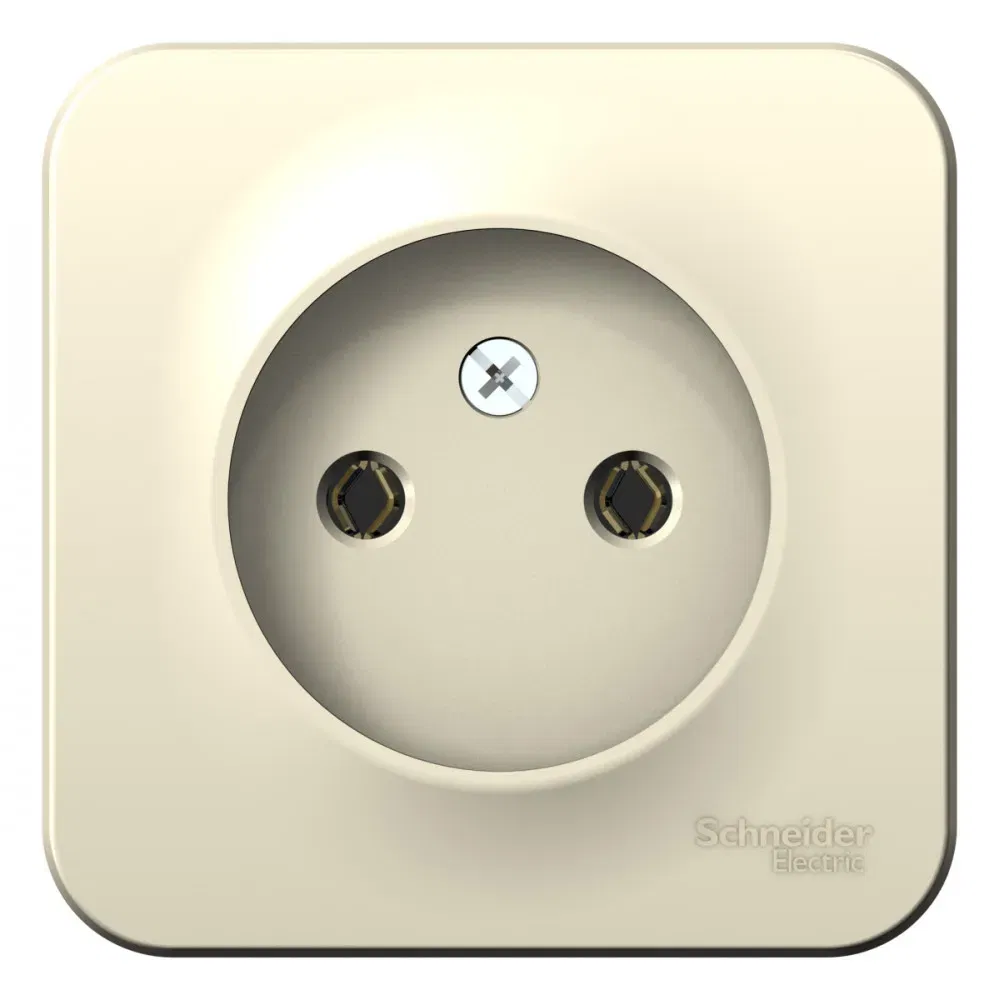 Blanca Розетка без заземления без шторок ИЗОЛ.ПЛ., 16А, 250В, Молочный Schneider Electric BLNRA000112