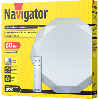 Светильник Алмаз LED 60Вт NBL-RC01-60-MK-IP20-LED Navigator 61661