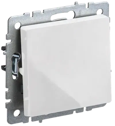 BRITE Выключатель 1-клавишный белый IEK BR-V10-0-10-K01