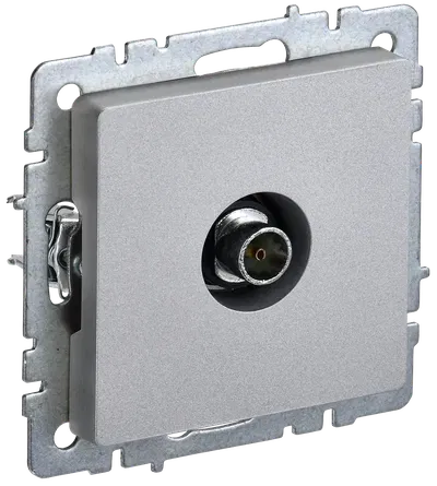 BRITE Розетка TV оконечная алюминий IEK BR-A10-O-K47