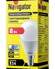Лампа ЛЕД E14 8,0Вт шар мат.6,5К NLLB-G45-8-230-6.5K-E14 Navigator 82540 Navigator