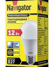 Лампа ЛЕД E27 12Вт 6,5К NLLB-A60-12-230-6.5K-E27 Navigator 82463 Navigator