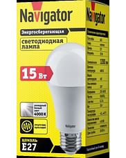 Лампа ЛЕД E27 15Вт 4К NLLB-A60-15-230-4K-E27 Navigator 82482 Navigator