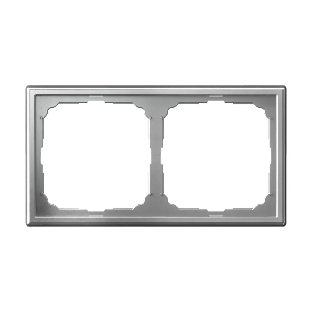 Рамка 2-постовая ArtGallery алюминий Schneider Electric GAL000302