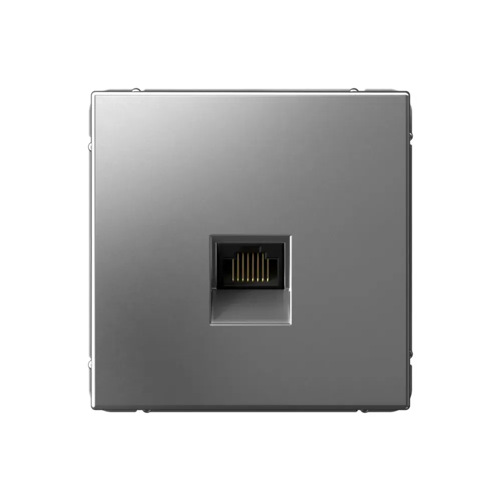 Розетка Artgallery компьютерная RJ45, кат.6А, механизм сталь Schneider Electric GAL000986