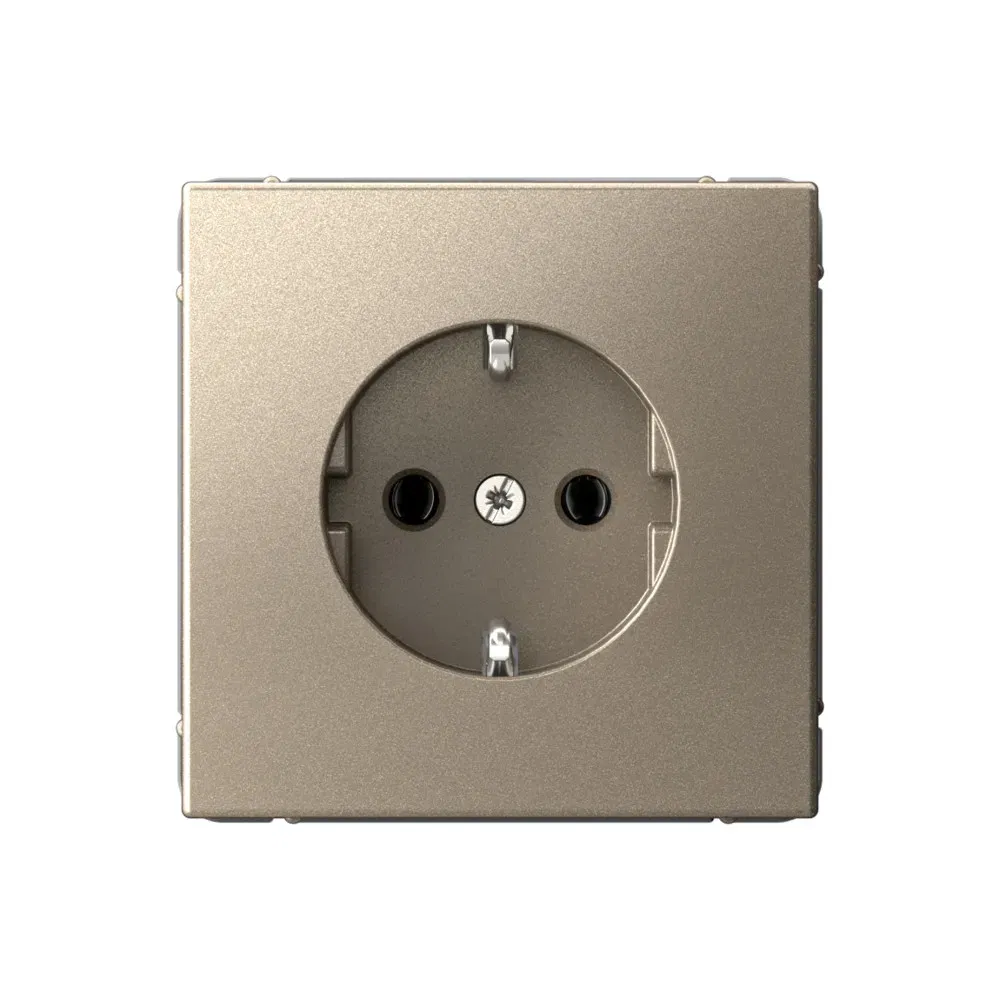 Розетка Artgallery с заземлением 16А, механизм шампань Schneider Electric GAL000543