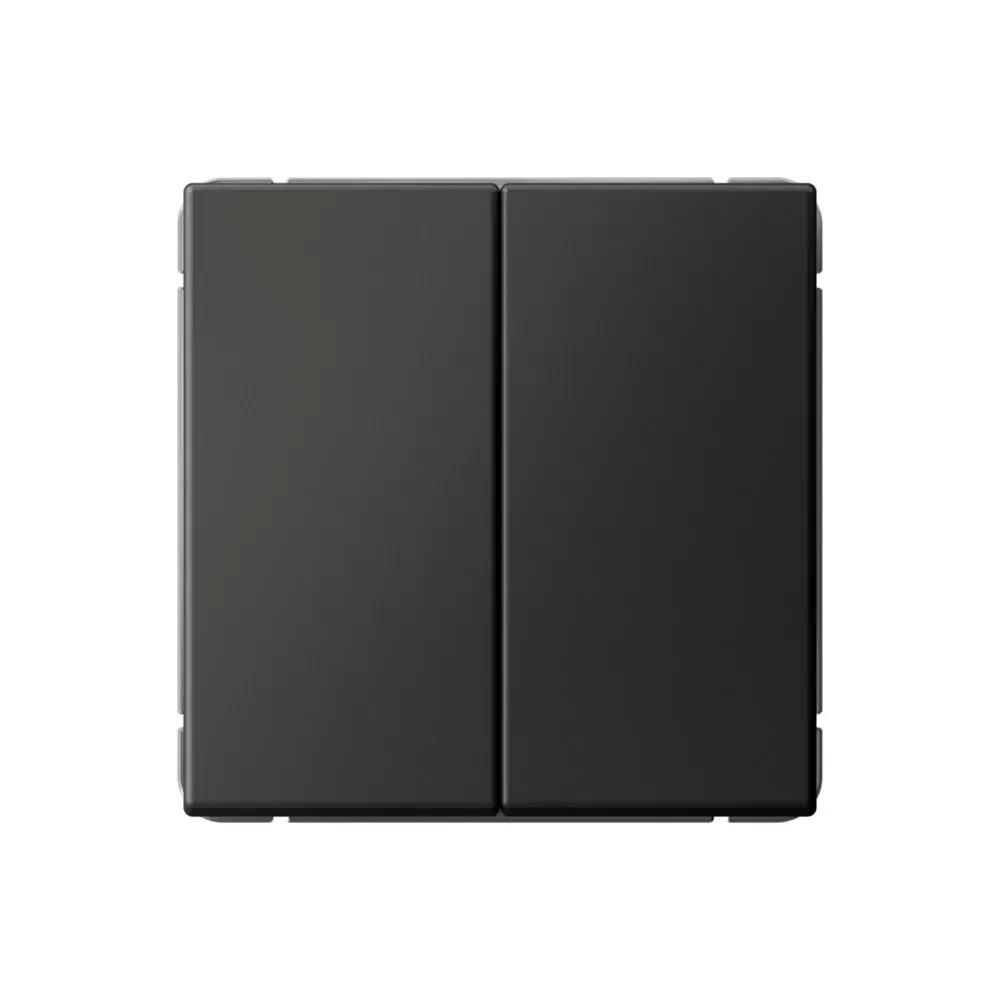 Выключатель кнопочный Artgallery 2-клавишный, сх.2, 10А, базальт Schneider Electric GAL001417