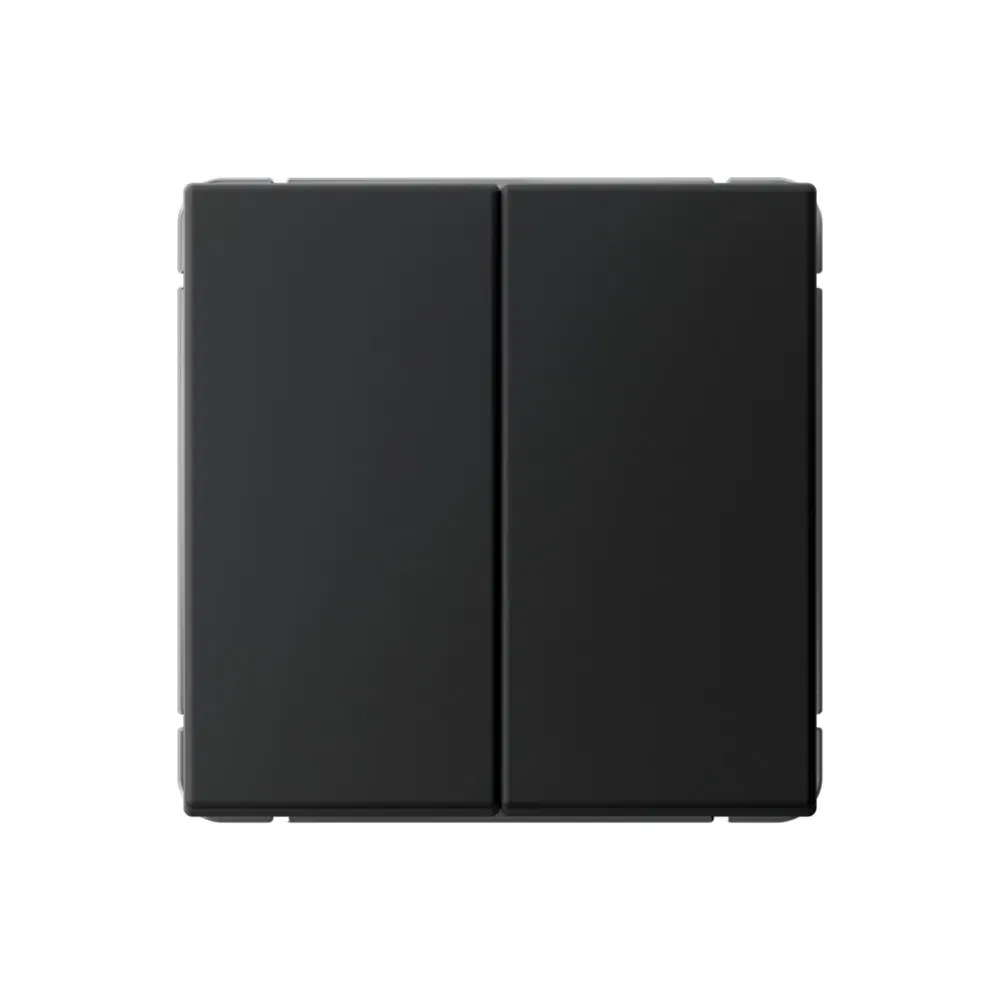 Выключатель кнопочный Artgallery 2-клавишный, сх.2, 10А, карбон Schneider Electric GAL001017