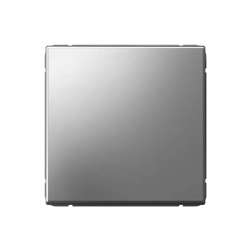 Выключатель кнопочный Artgallery 1-клавишный, 10А, сталь Schneider Electric GAL000915