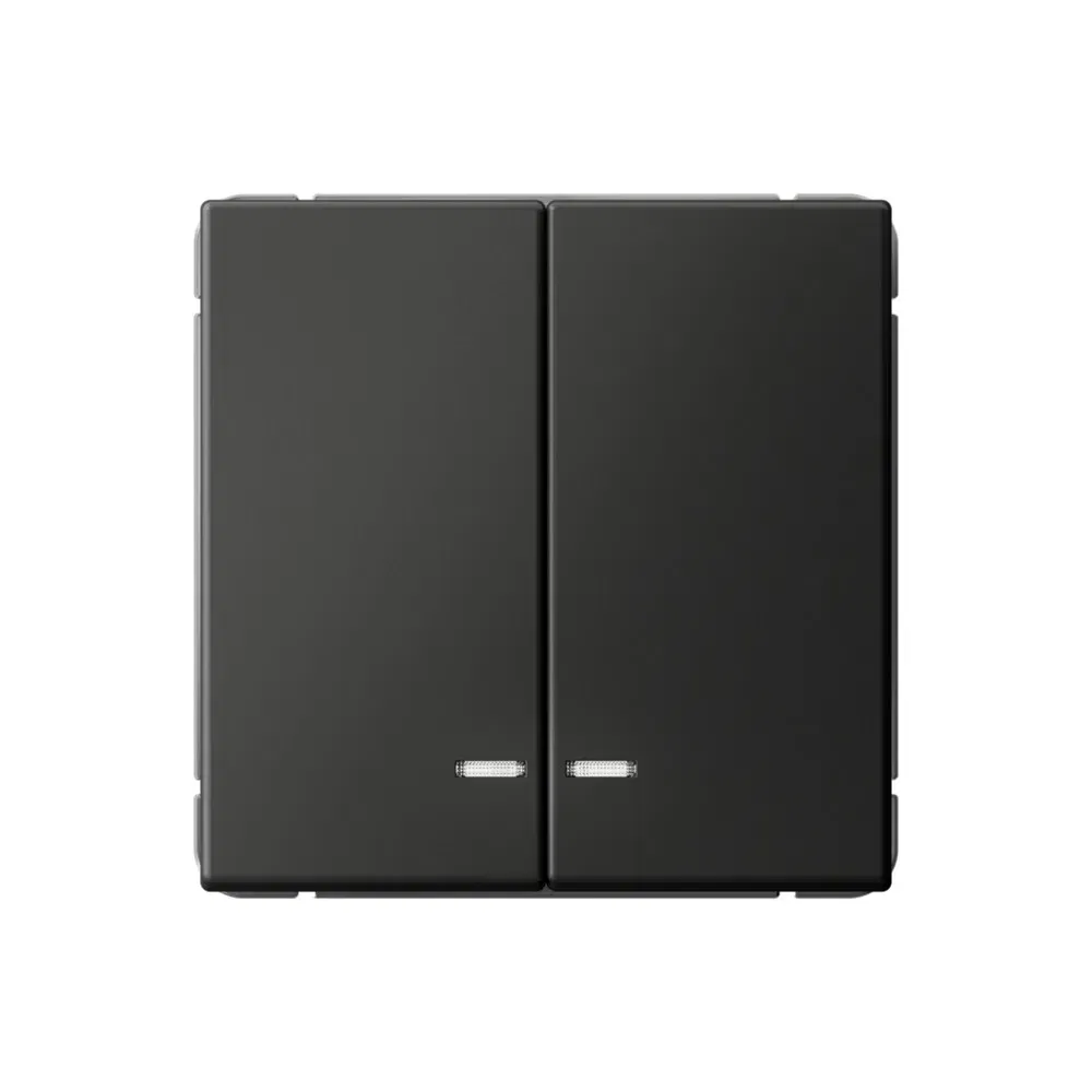 Выключатель с подсветкой Artgallery 2-клавишный, сх.5а, 10АХ, базальт Schneider Electric GAL001453