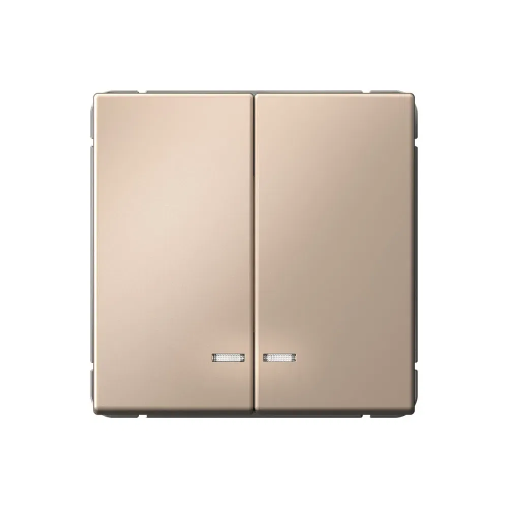 Выключатель с подсветкой Artgallery 2-клавишный, сх.5а, 10АХ, песочный Schneider Electric GAL001253