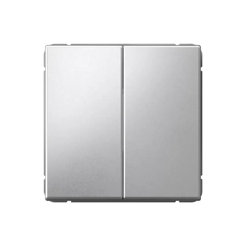 Выключатель Artgallery 2-клавишный, сх.5, 10АХ, алюминий Schneider Electric GAL000351