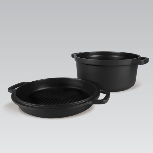 Кастрюля + сковорода-гриль 4,5л Maestro MR-4124