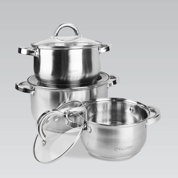 Набор кастрюль 6пр Maestro MR-2120-6L