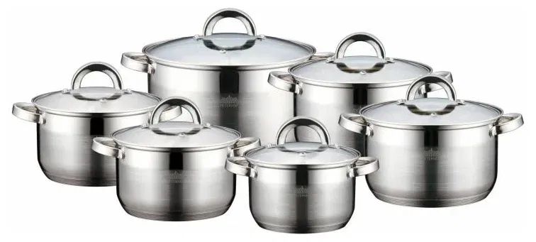 Набор кастрюль PH-15234 2,1/2x2,9/2x3,9/6,5л Peterhof